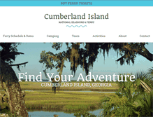 Tablet Screenshot of cumberlandislandferry.com